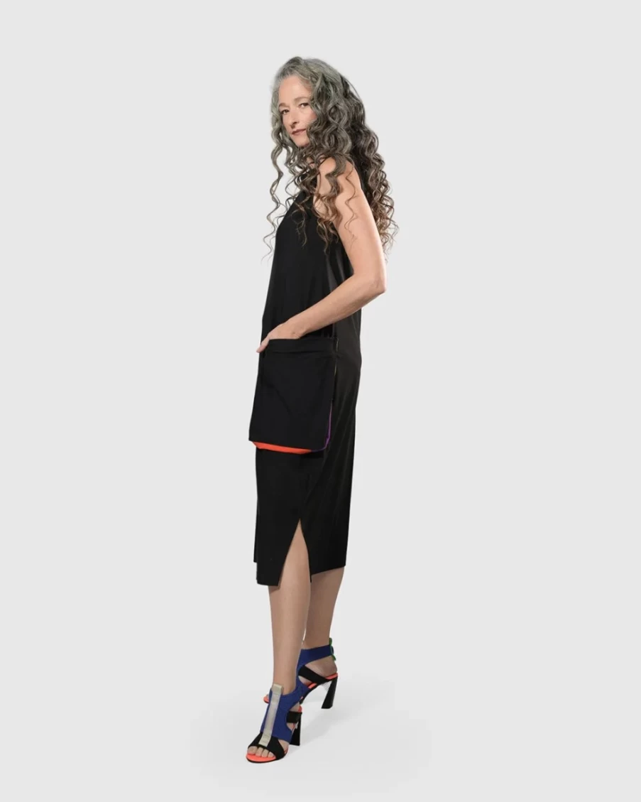ALEMBIKA Women's Poppy Sleeveless Dress with Pockets - Multi Color Summer Casual Outfit