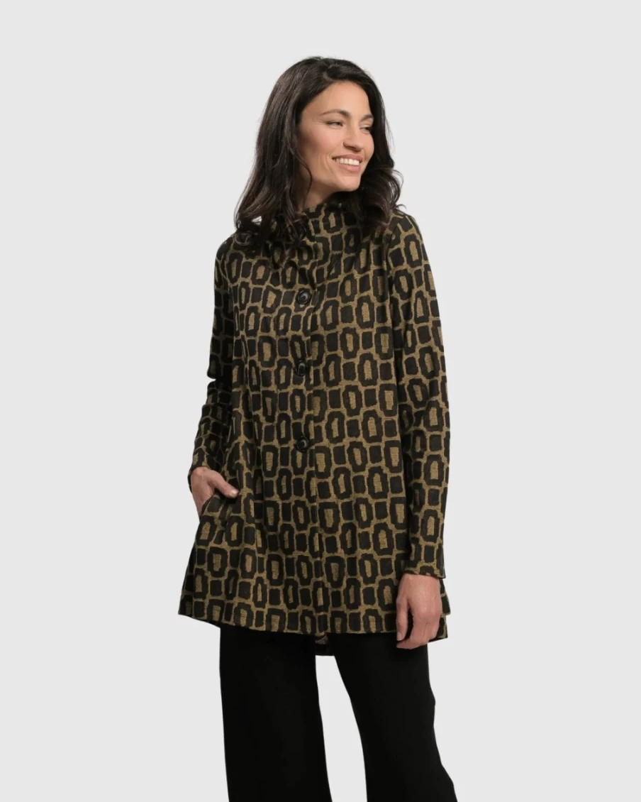 ALEMBIKA Women's Ochre Swing Jacket – Boutique Stylish Outerwear