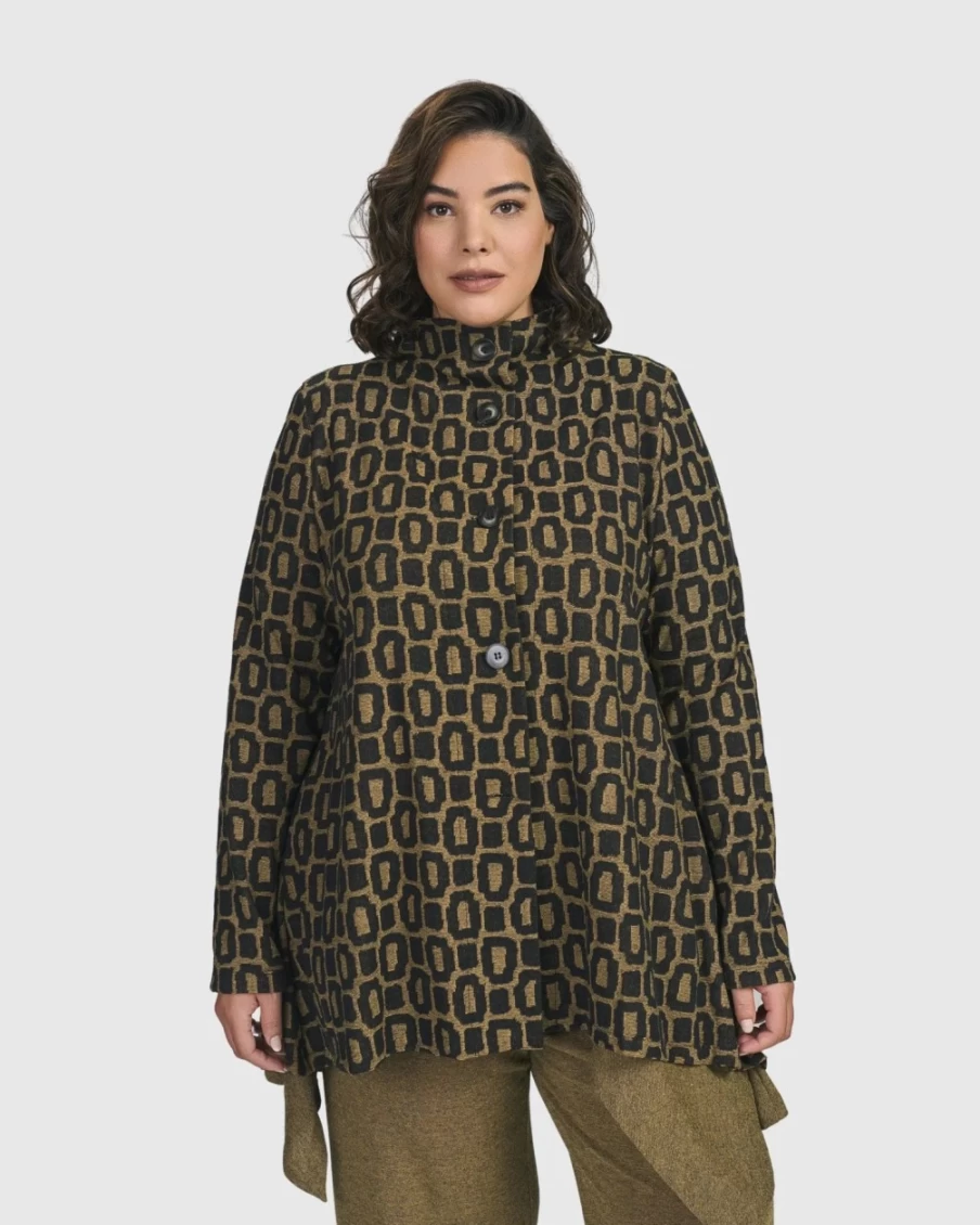 ALEMBIKA Women's Ochre Swing Jacket – Boutique Stylish Outerwear