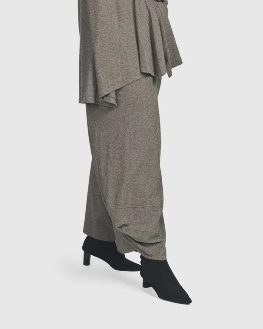 ALEMBIKA Women's Essential Toned Up Punto Pants in Fog - Comfortable High-Waist Trousers