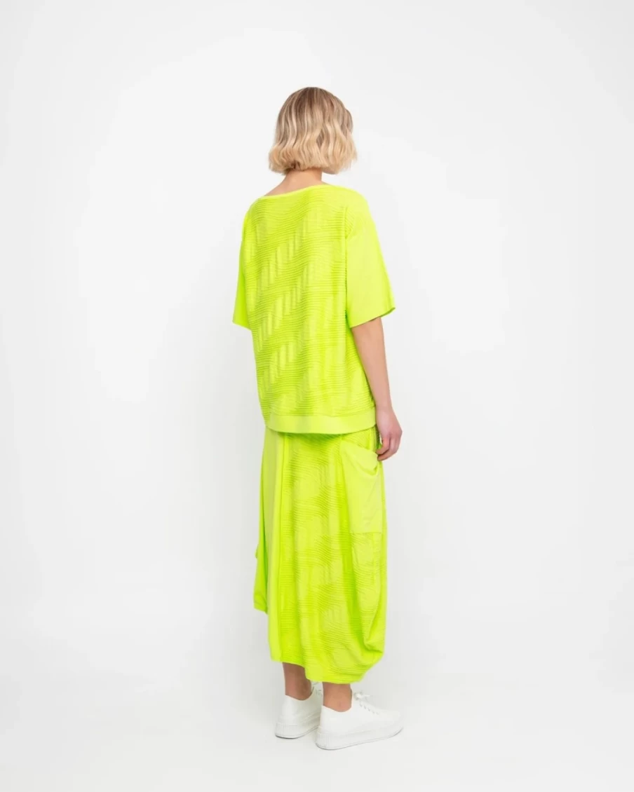 ALEMBIKA Women's Ozai N Ku Racquet Skirt in Lime - Tennis & Badminton Sport Skirt