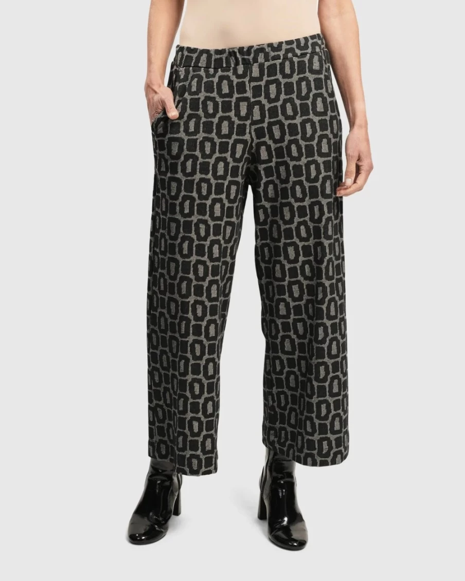 ALEMBIKA Women's Straight Leg Pants - Dynamite Days Stone Wash Casual Trousers