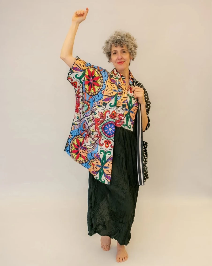 ALEMBIKA Women's Paisley Print Crinkle Maxi Dress - Boho Chic Flowy Long Dress with Vibrant Multi-Color Design